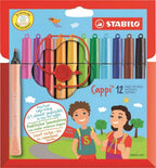 STABILO - STABILO cappi - viltstift - set met 12 stuks