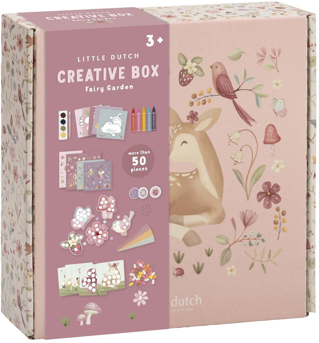 Little dutch knutseldoos - fairy garden - met verf, waskrijt, stickers en foamklei - knutselen - speelgoed kinderen - voor meisjes- vanaf 3 jaar