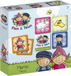 Bambolino - Bambolino Fien & teun memo spelletje - geheugen spel educatief spelgoed - boerderij - toys - vanaf 3 jaar