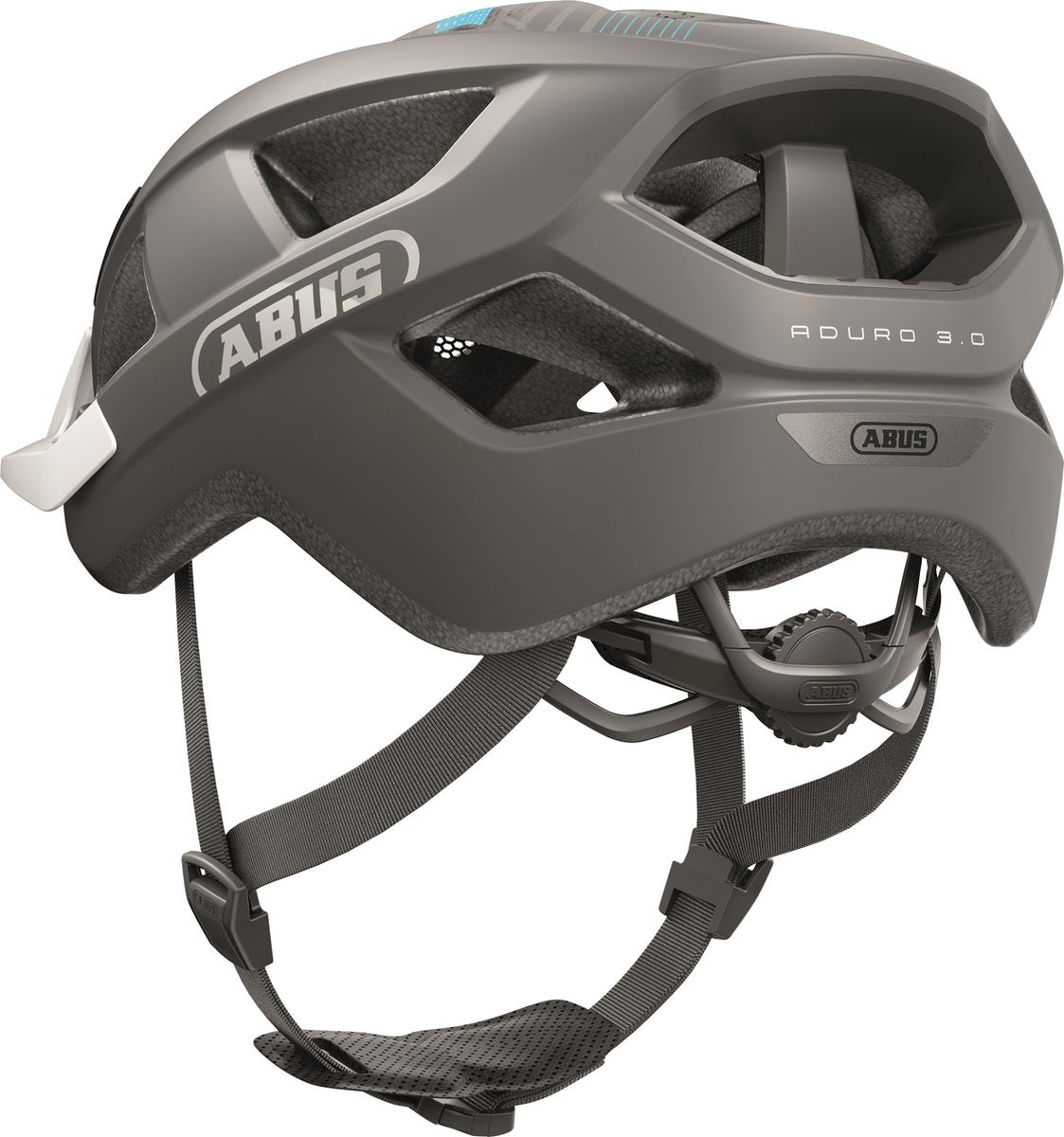 ABUS - ABUS Fietshelm aduro 3.0 race grey l - 58-62 cm - grijs - geschikt voor gebruik op elektrische fietsen - stadsfietsen - 320 g