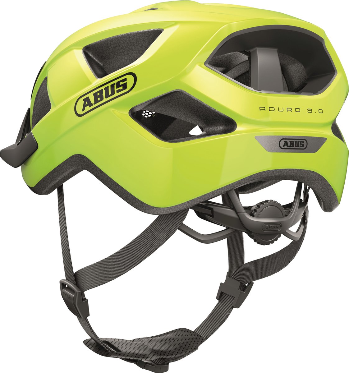 ABUS - ABUS Fietshelm aduro 3.0 signal yellow l - 58-62 cm - geel - geschikt voor gebruik op elektrische fietsen - stadsfietsen - 320 g
