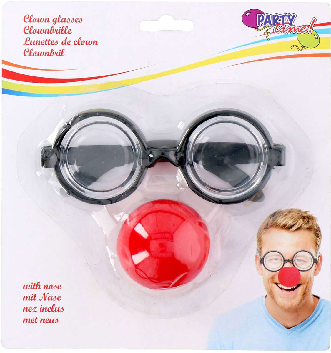 Merkloos sans marque clown bril neus pp