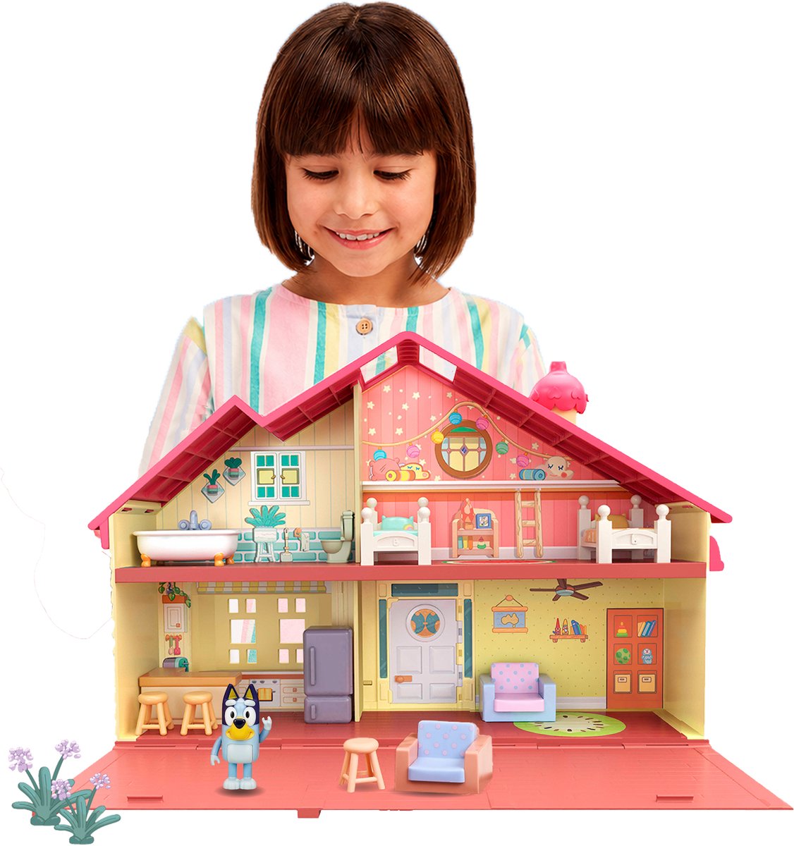 Moose Toys - Moose Toys Bluey speelhuis met accessoires speelset