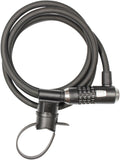 Kryptonite kryptoflex 1218 cijferslot – kabelslot – spiraalkabel met combinatieslot – veelzijdig slot – 180 cm – staal – zwart