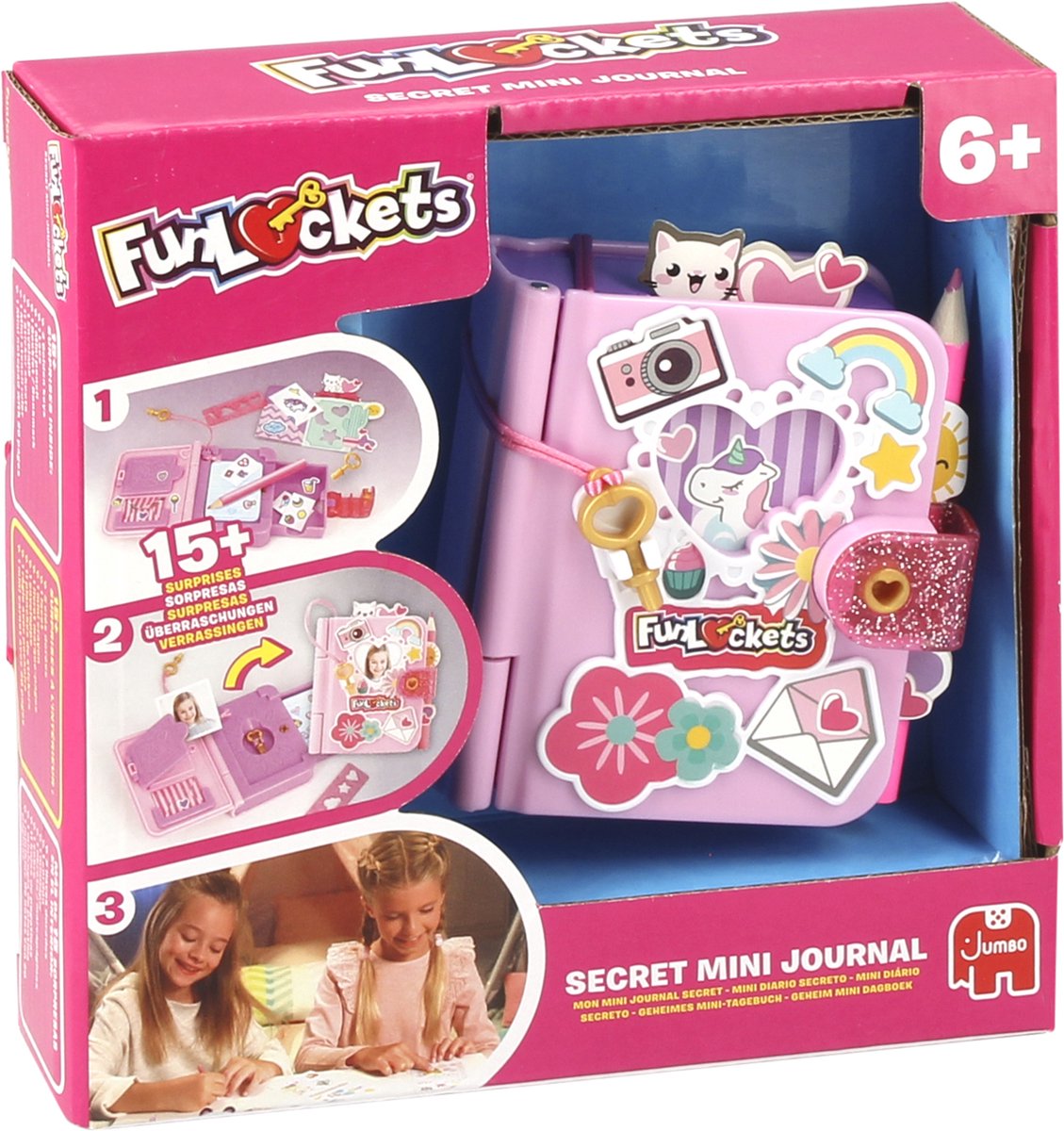 Funlockets - Funlockets - secret mini journal - dagboek voor meisjes 6 jaar - met 15+ verrassingen