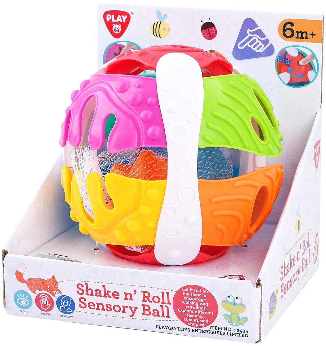 Playgo sensorische speelbal baby - kleurrijk speelgoed voor motoriek.