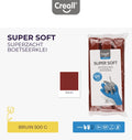 Creall - supersoft klei conserveringsvrij bruin - 500gr.