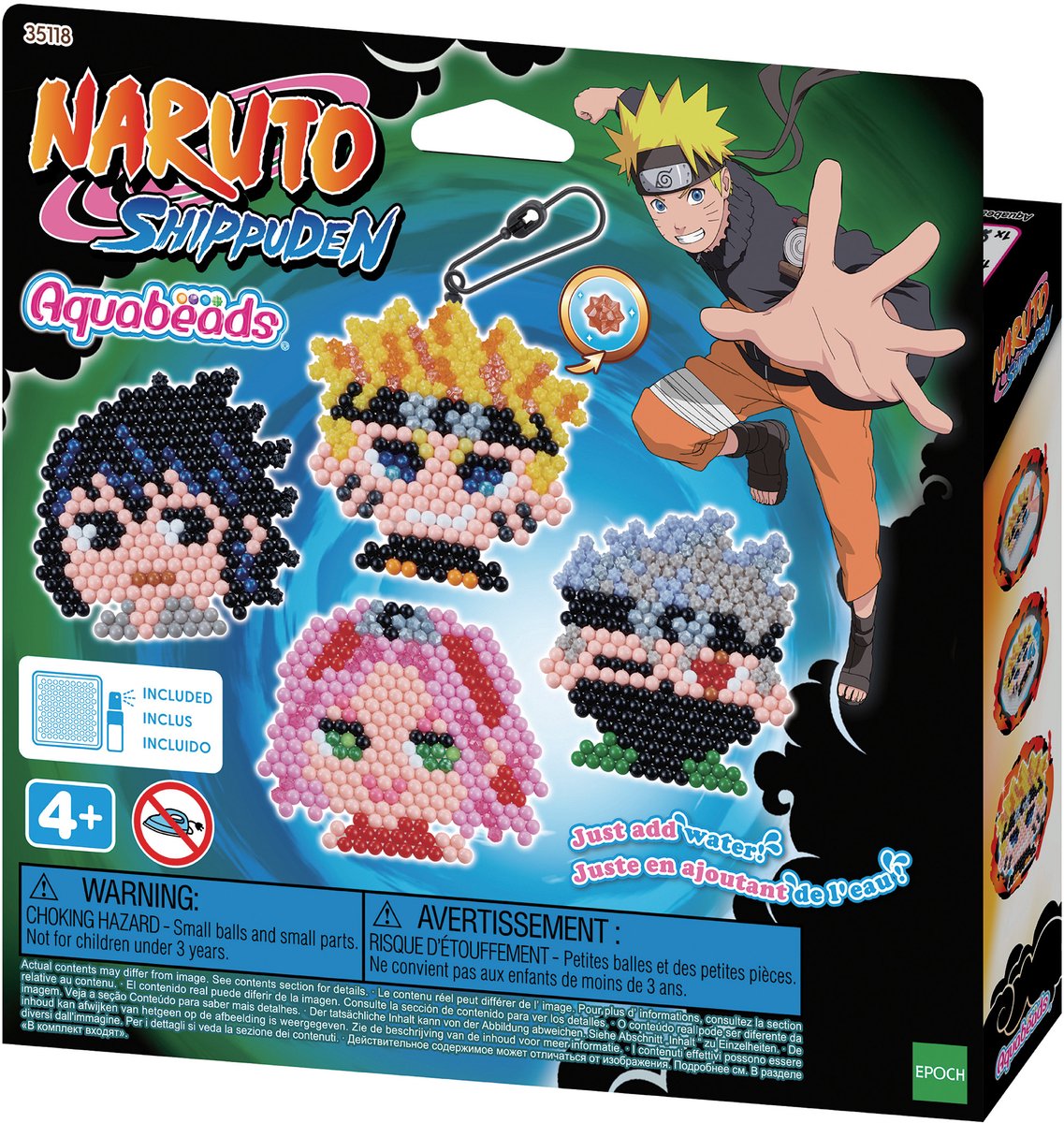 Aquabeads - Aquabeads naruto sleutelhanger knutselset- parels die met water aan elkaar plakken