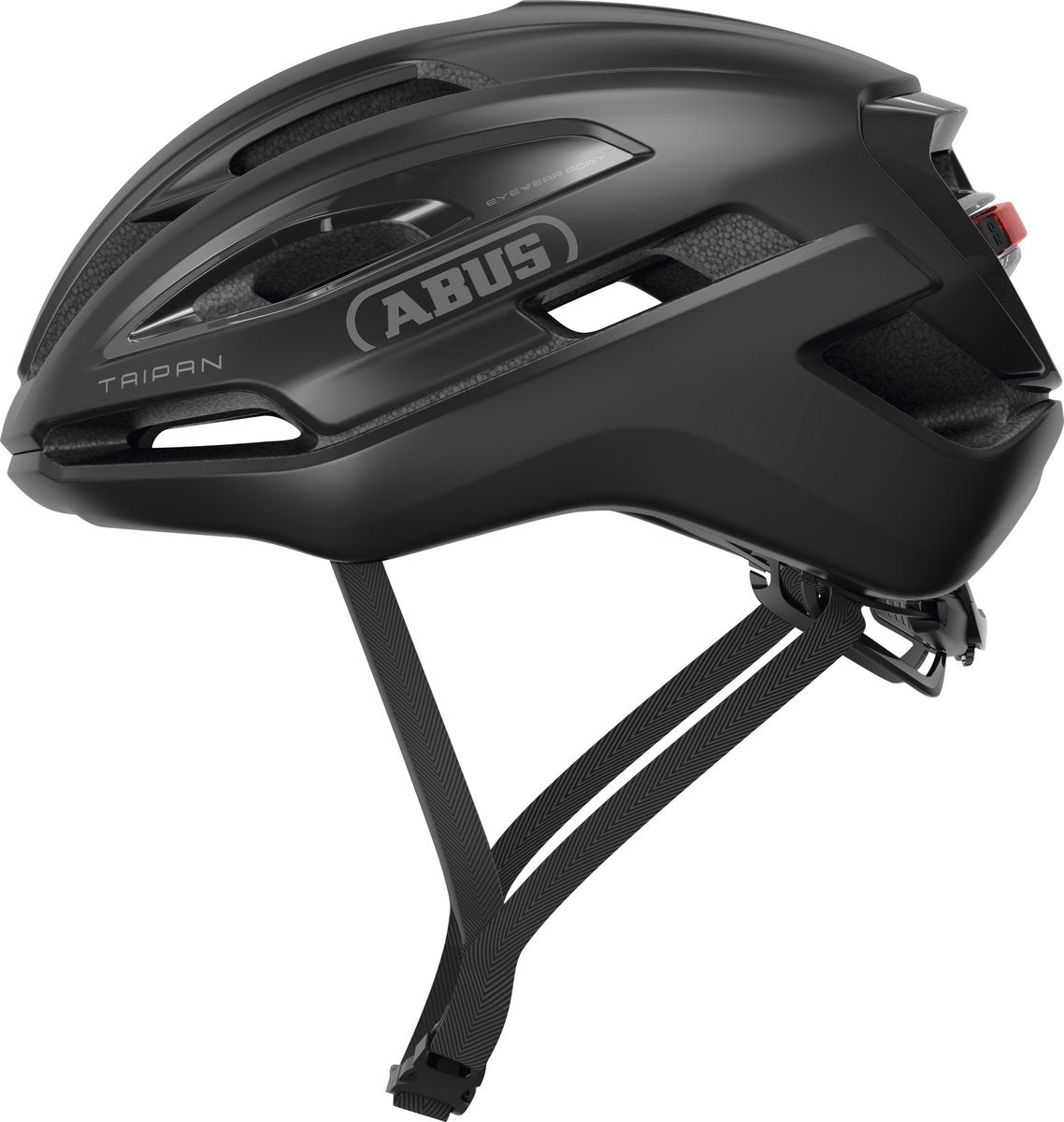 ABUS - ABUS Fietshelm taipan led velvet black s - 51-55 cm - zwart - geschikt voor gebruik op gravel bikes - 275 g