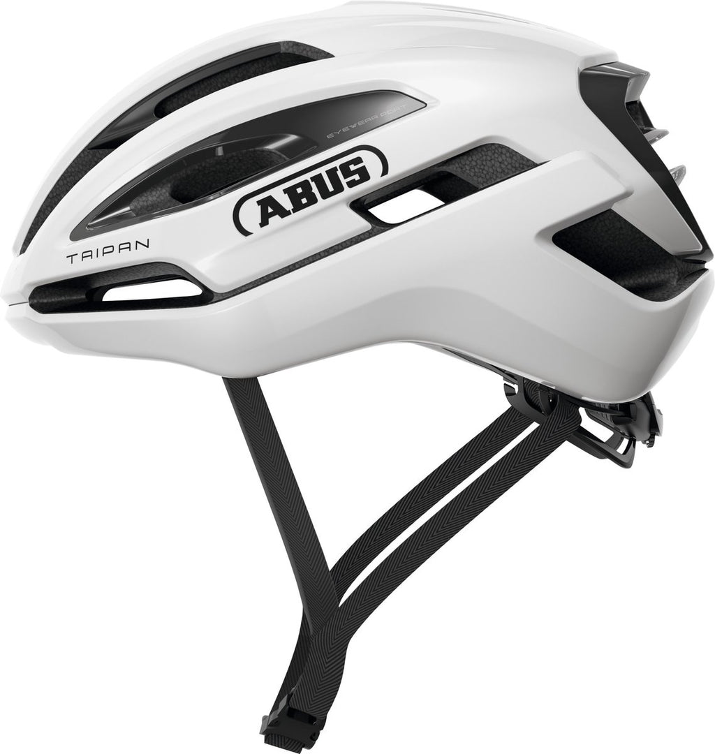 ABUS - ABUS Fietshelm taipan shiny white m - 54-58 cm - wit - geschikt voor gebruik op gravel bikes - 275 g