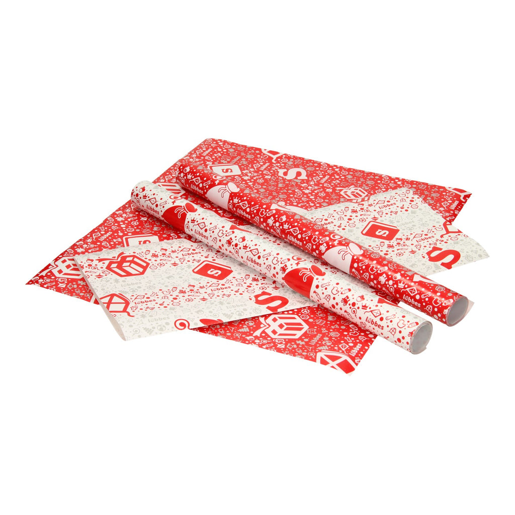 Lobbes sinterklaas inpakpapier, 5mtr