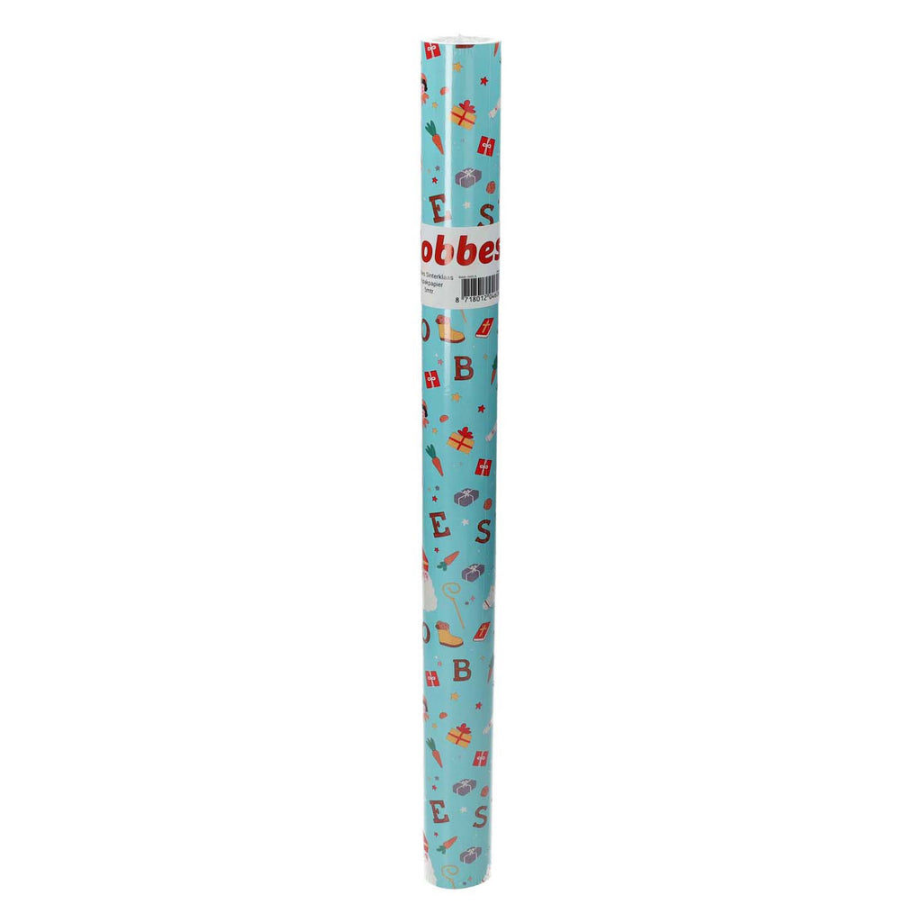Lobbes sinterklaas inpakpapier, 5mtr.
