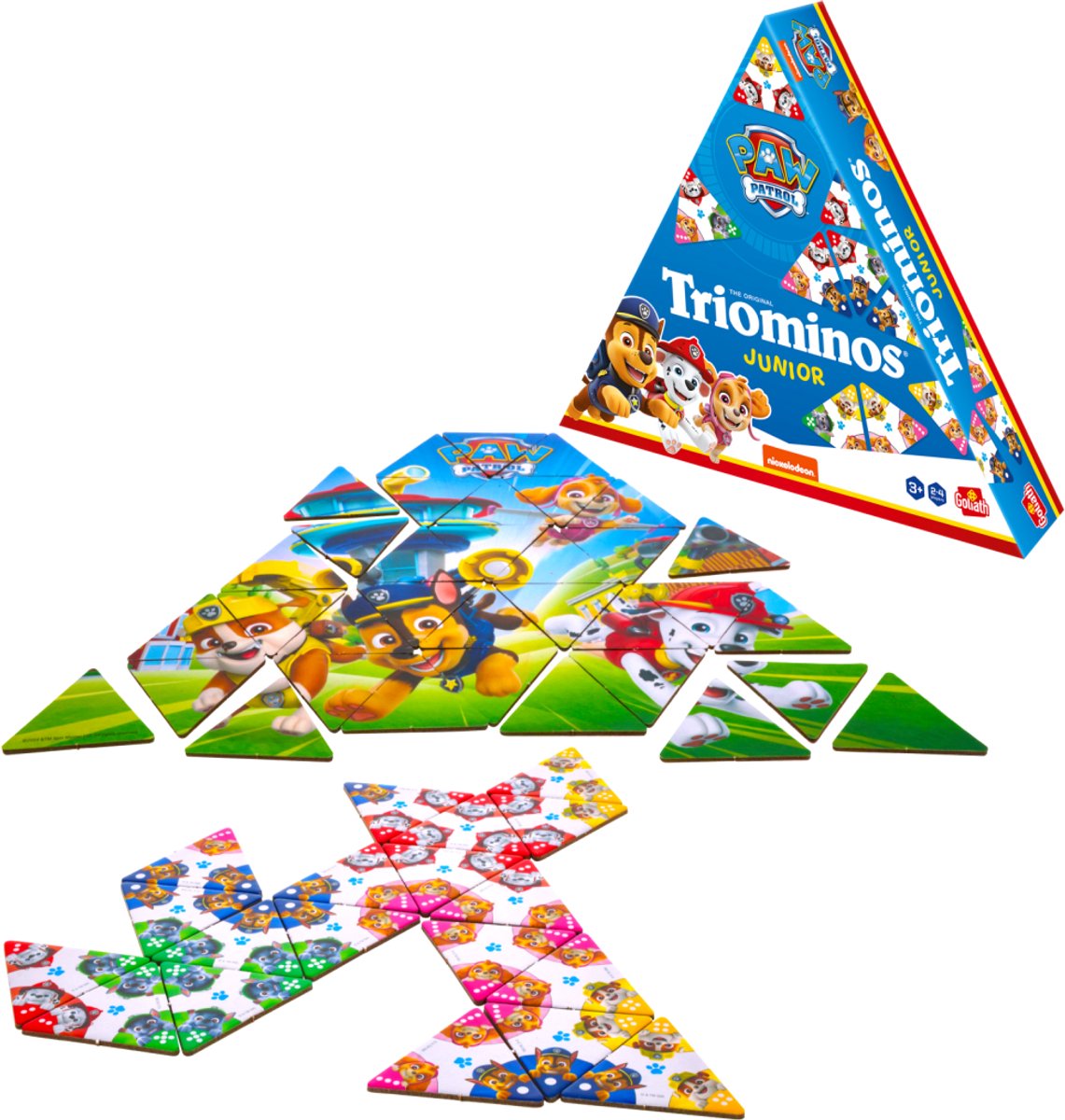 Goliath - Goliath triominos junior paw patrol - bordspel - kinderspel - speel triominos met jouw favoriete paw patrol personage.