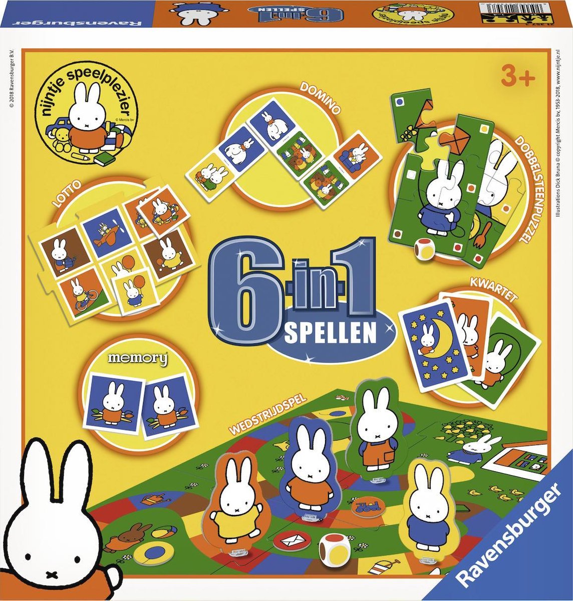 Ravensburger nijntje spellen, 6in1