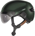 Abus fietshelm hud-y ace moss green m - 54-58 cm - groen - geschikt voor gebruik op elektrische fietsen - stadsfietsen - 430 g