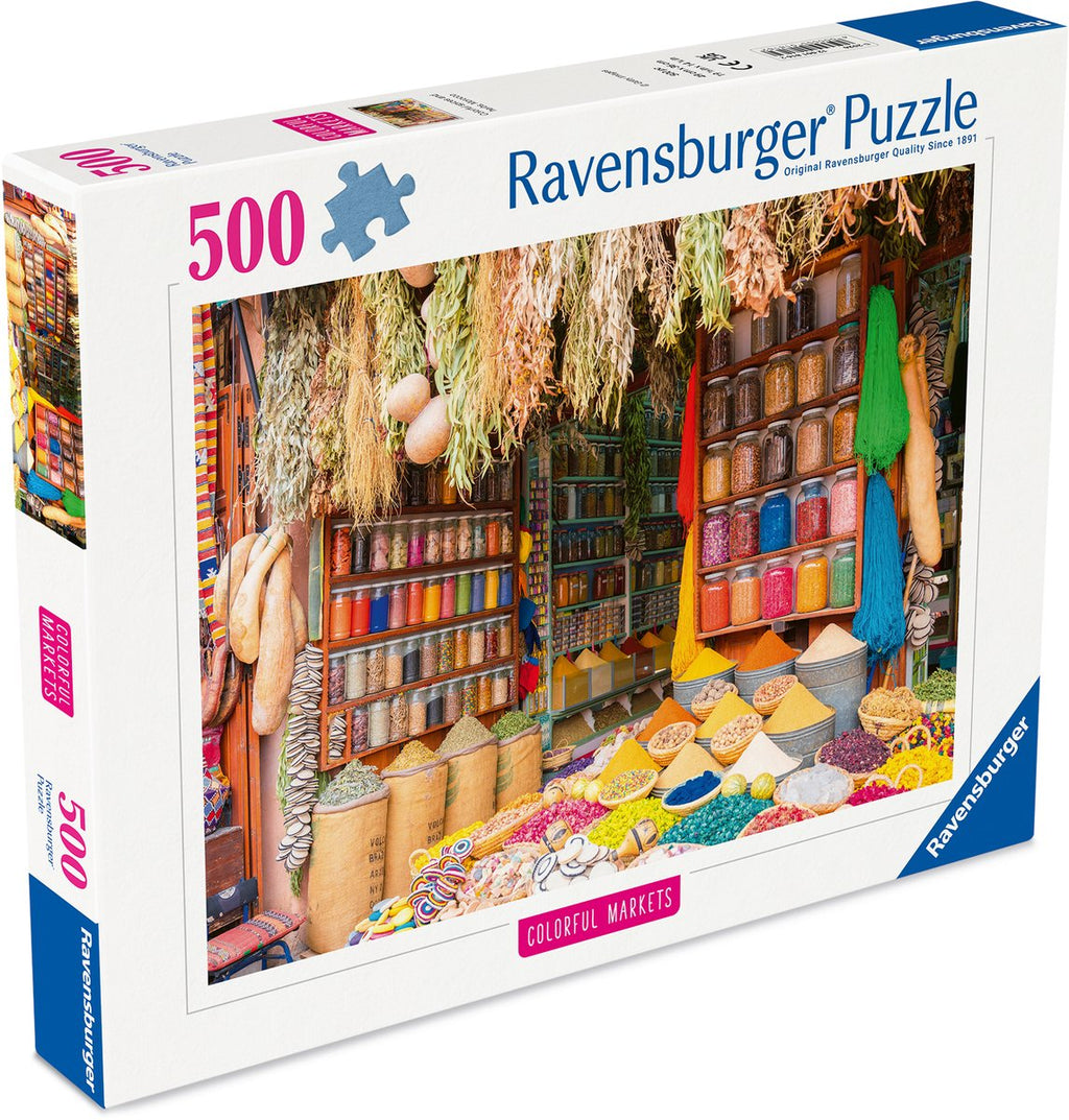 Ravensburger - – kleurrijke specerijen marokko – legpuzzel – 500 stukjes
