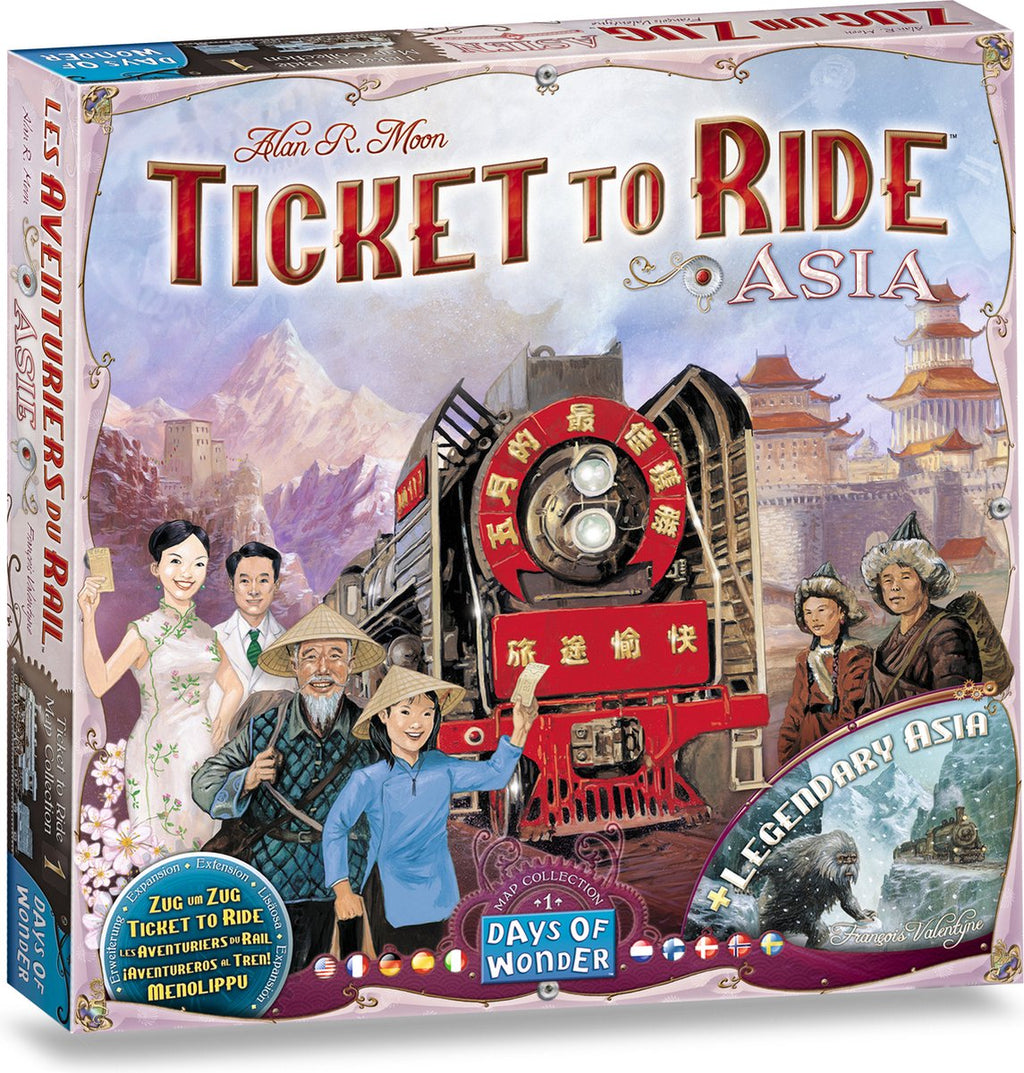 Days of wonder ticket to ride azië bordspel