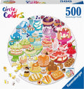 Ravensburger round puzzle circle of colors desserts pastries - legpuzzel - 500 stukjes