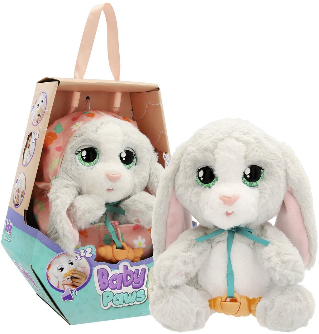 Spectron baby paws bunny interactieve knuffel - 20 cm