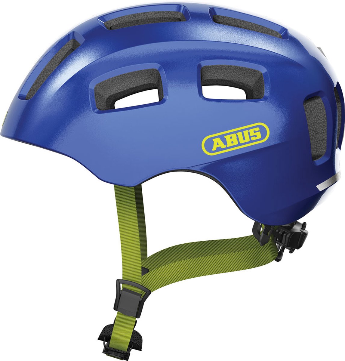ABUS - ABUS fietshelm youn-i 2.0 - met licht voor kinderen tieners en jongvolwassenen - voor meisjes en jongens - blauw (sprankelend) maat s