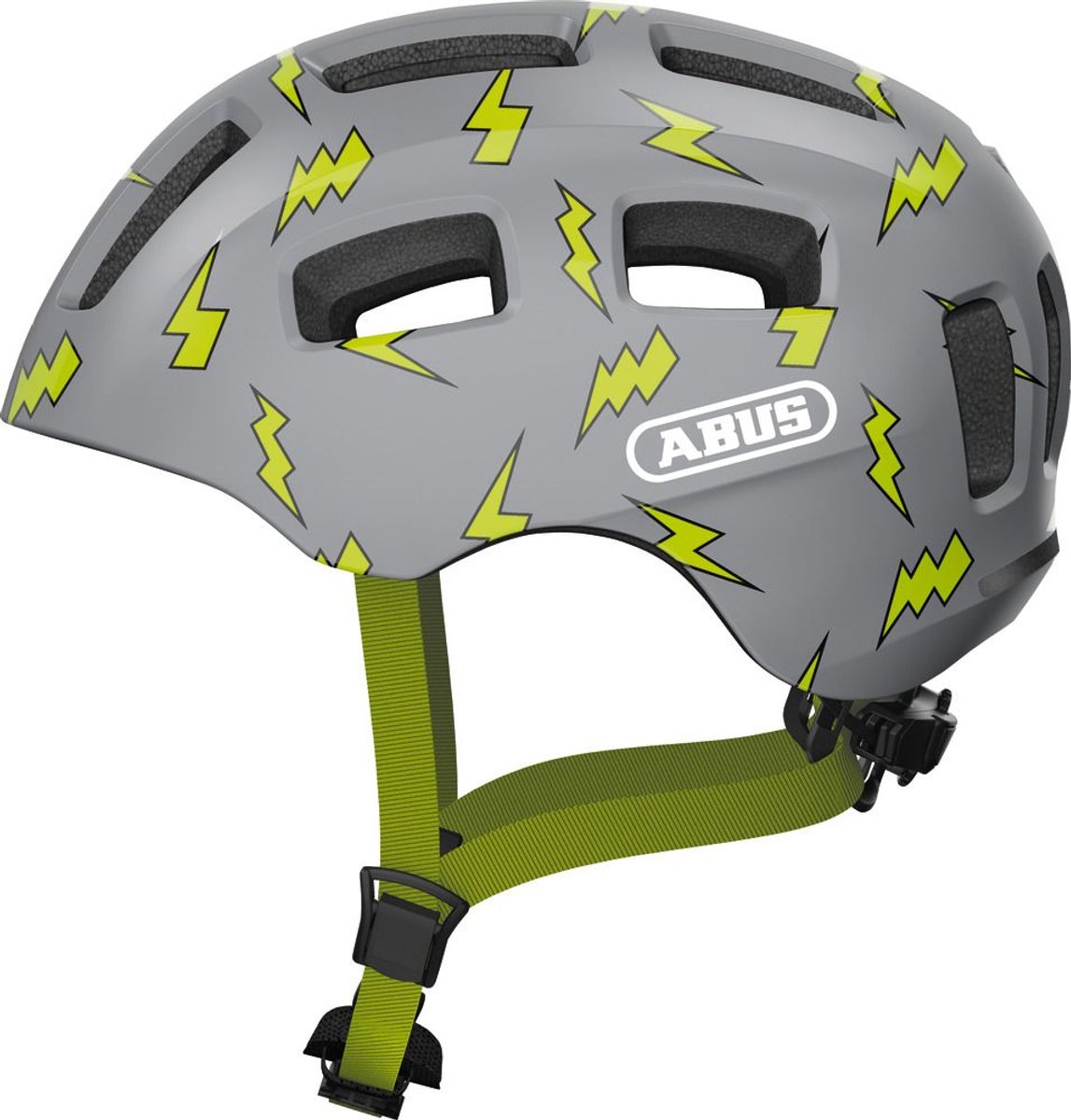 ABUS - ABUS Fietshelm youn-i 2.0 grey flash s - 48-54 cm - grijs - geschikt voor gebruik op elektrische fietsen - stadsfietsen - 240 g