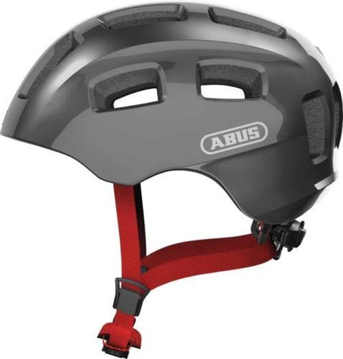 ABUS - ABUS Fietshelm youn-i 2.0 sparkling titan s - 48-54 cm - zilver - geschikt voor gebruik op elektrische fietsen - stadsfietsen - 240 g
