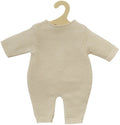 Heless - Heless Poppen brei overall ecru 28-35cm