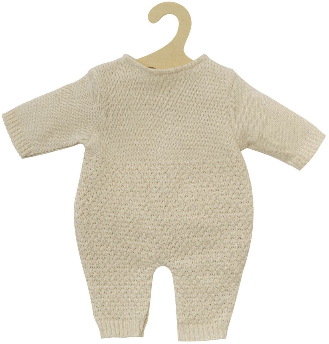 Heless - Heless Poppen brei overall ecru 28-35cm