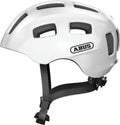Abus fietshelm youn-i 2.0 pearl white s - 48-54 cm - wit - geschikt voor gebruik op elektrische fietsen - stadsfietsen - 240 g