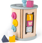 BIGJIGS - BIGJIGS Houten activity roller met vormenstoof - vanaf 18 maanden