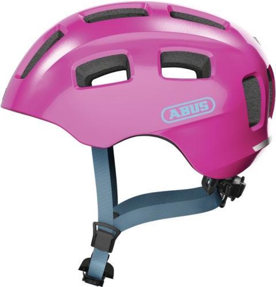ABUS - ABUS Fietshelm youn-i 2.0 sparkling pink s - 48-54 cm - pink - geschikt voor gebruik op elektrische fietsen - stadsfietsen - 240 g