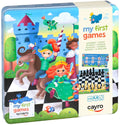 Geronimo games cayro my first chess - kinderschaakset in metalen doos - neopreen schaakbord 32x32 cm - 2 spelers - speelduur 20-30 minuten - leeftijd 6-12 jaar - educatief strategisch bordspel voor kinderen