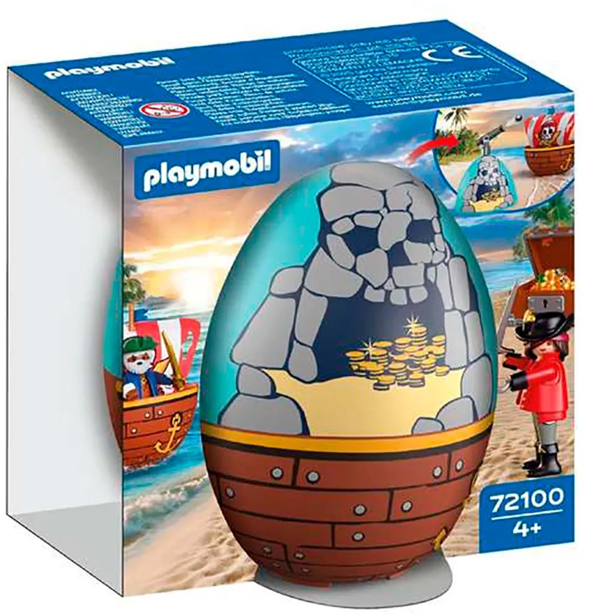 Playmobil – 72100 – piraten speelset – 2-in-1 schatei