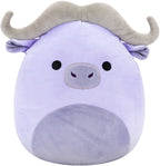 Squishmallows knuffel pluche - paarse waterbuffel, 30cm