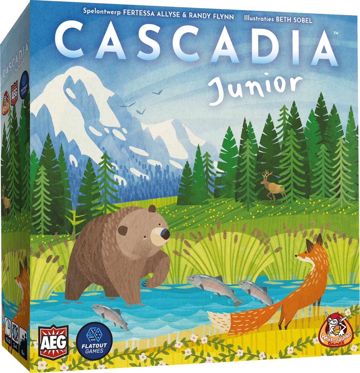 White Goblin Games - White Goblin Games - cascadia junior - familiespel - 2 tot 4 spelers - 15 minuten - vanaf 6 jaar
