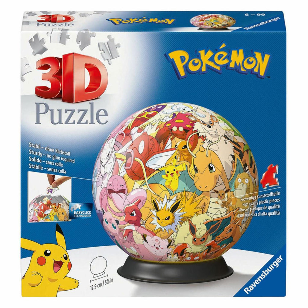 Ravensburger - puzzle-ball pokã©mon multicharacter