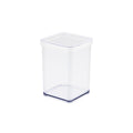 Rotho loft voedselbewaardozen - met witte siliconenafdichtring - 1 liter - transparant