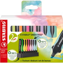 STABILO - STABILO green boss pastel - markeerstift - 8 stuks deskset
