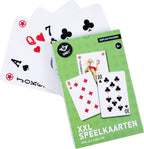 Longfield - Longfield Xxl speelkaarten 121 x 185 cm – geplastificeerd papieren kaartspel (54 kaarten) – extra groot kaartspel voor gezelschapsspellen & familiespel – engelhart