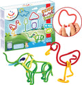 Spaghetteez 70stuks set- flexibele bouwstaafjes- speelgoed 4,5,6,7,8 jaar jongens en meisjes- knutselen meisjes jongens- constructie speelgoed- montessori speelgoed- educatief speelgoed
