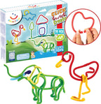Spaghetteez 70stuks set- flexibele bouwstaafjes- speelgoed 4,5,6,7,8 jaar jongens en meisjes- knutselen meisjes jongens- constructie speelgoed- montessori speelgoed- educatief speelgoed