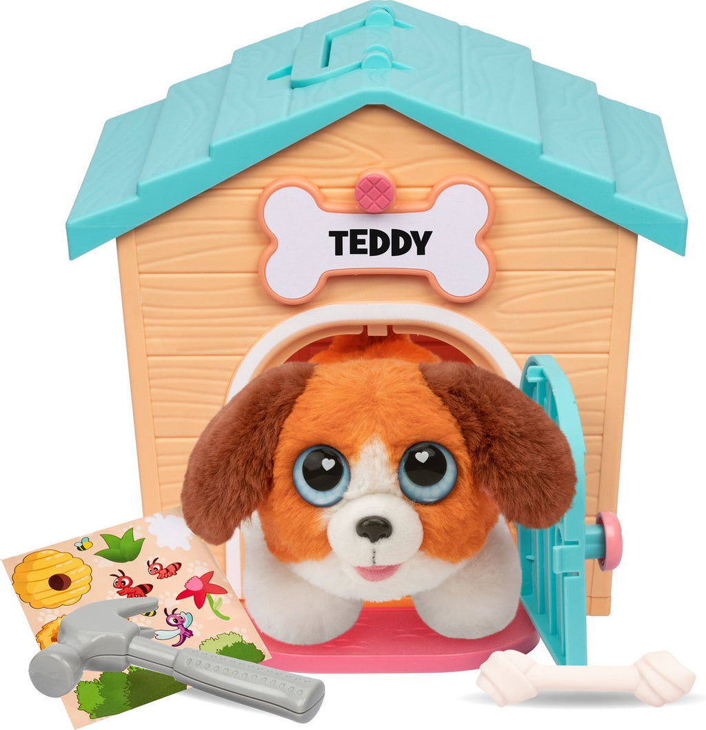 Little live pets verrassingspuppy knuffel in hondenhok