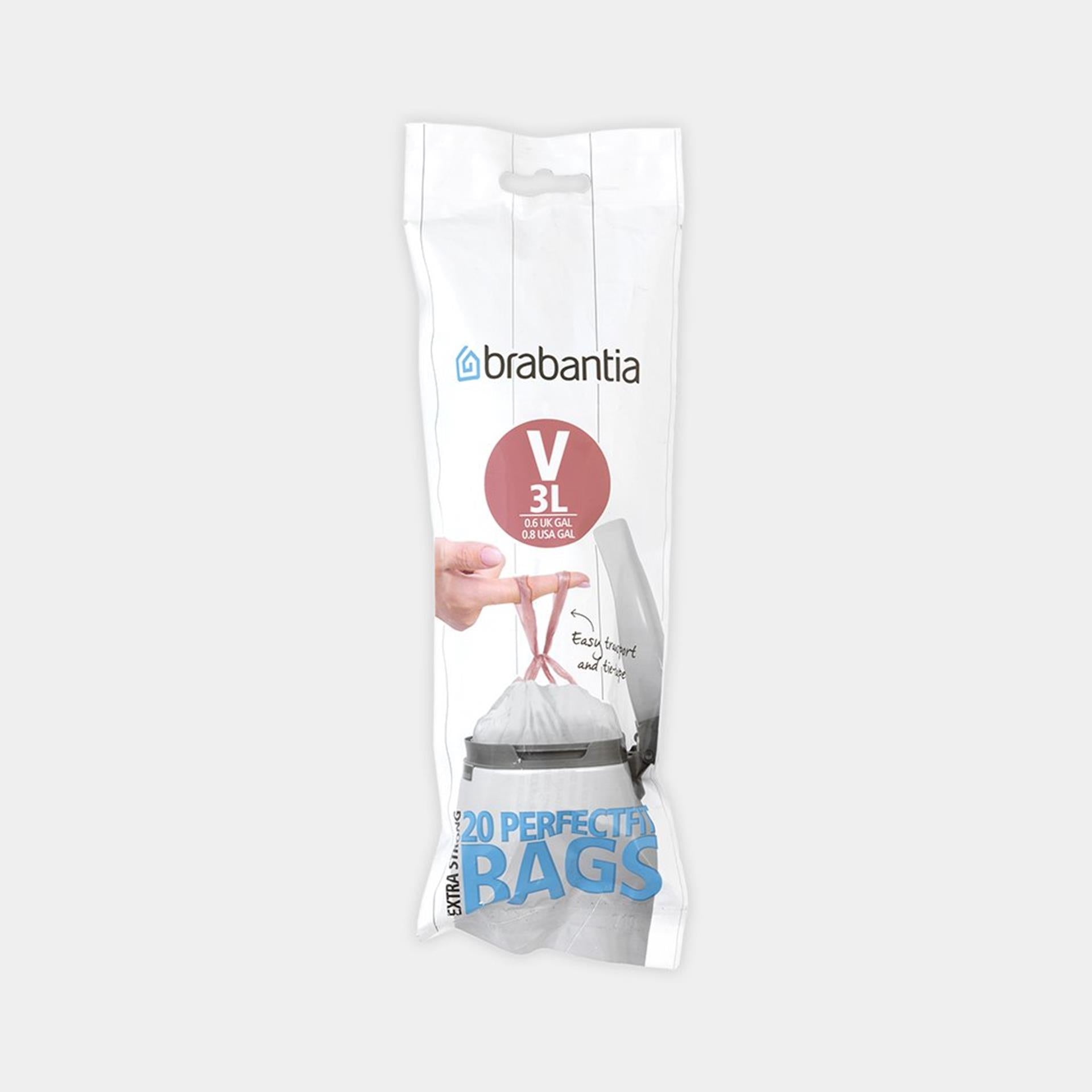 Brabantia afvalzak v 3l 20 zakken