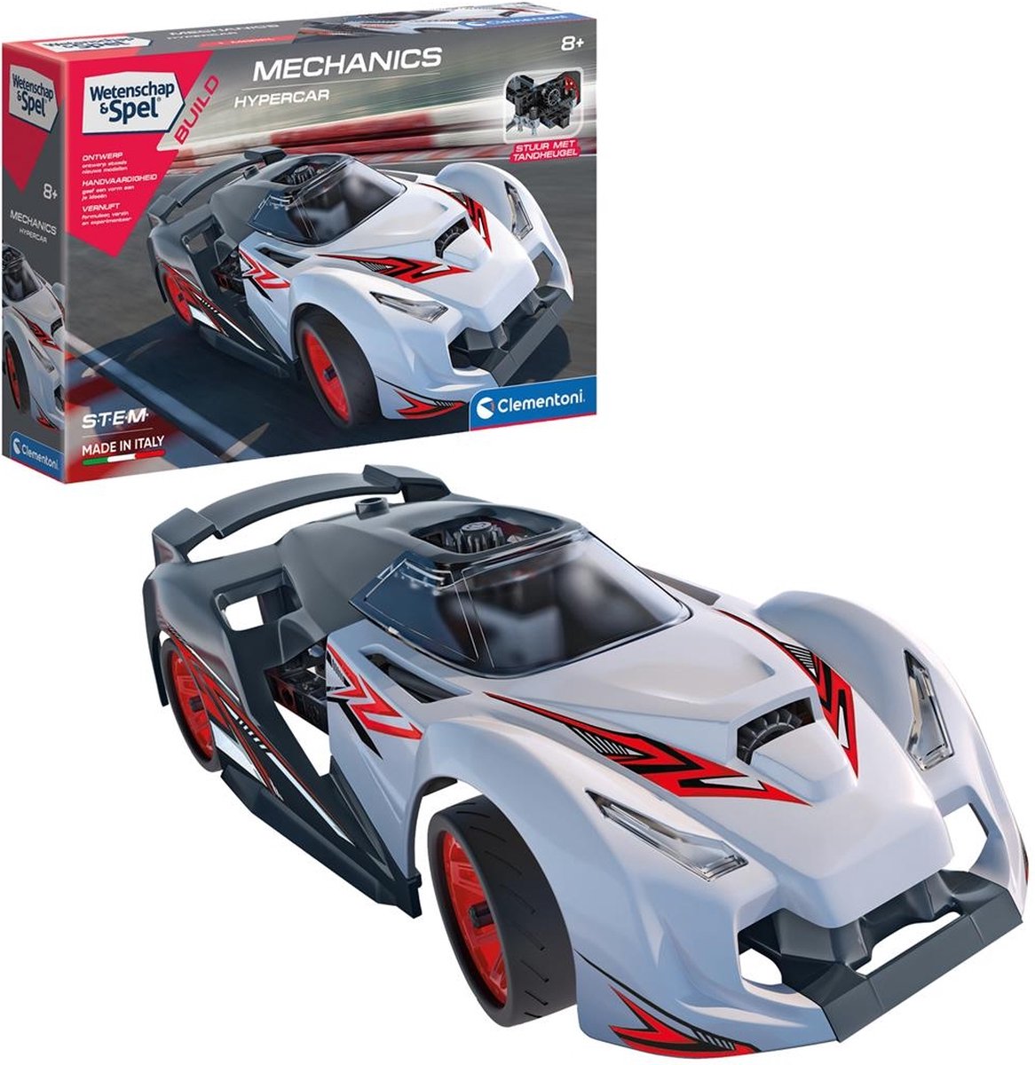 Clementoni - wetenschap & spel build - raceauto