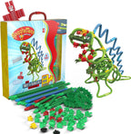 Spaghetteez twist-a-saurus rex flexibele bouwstaafjes, 64dlg.