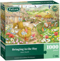 Falcon - puzzel - bringing in the hay 1000 stukjes - educatief speelgoed.