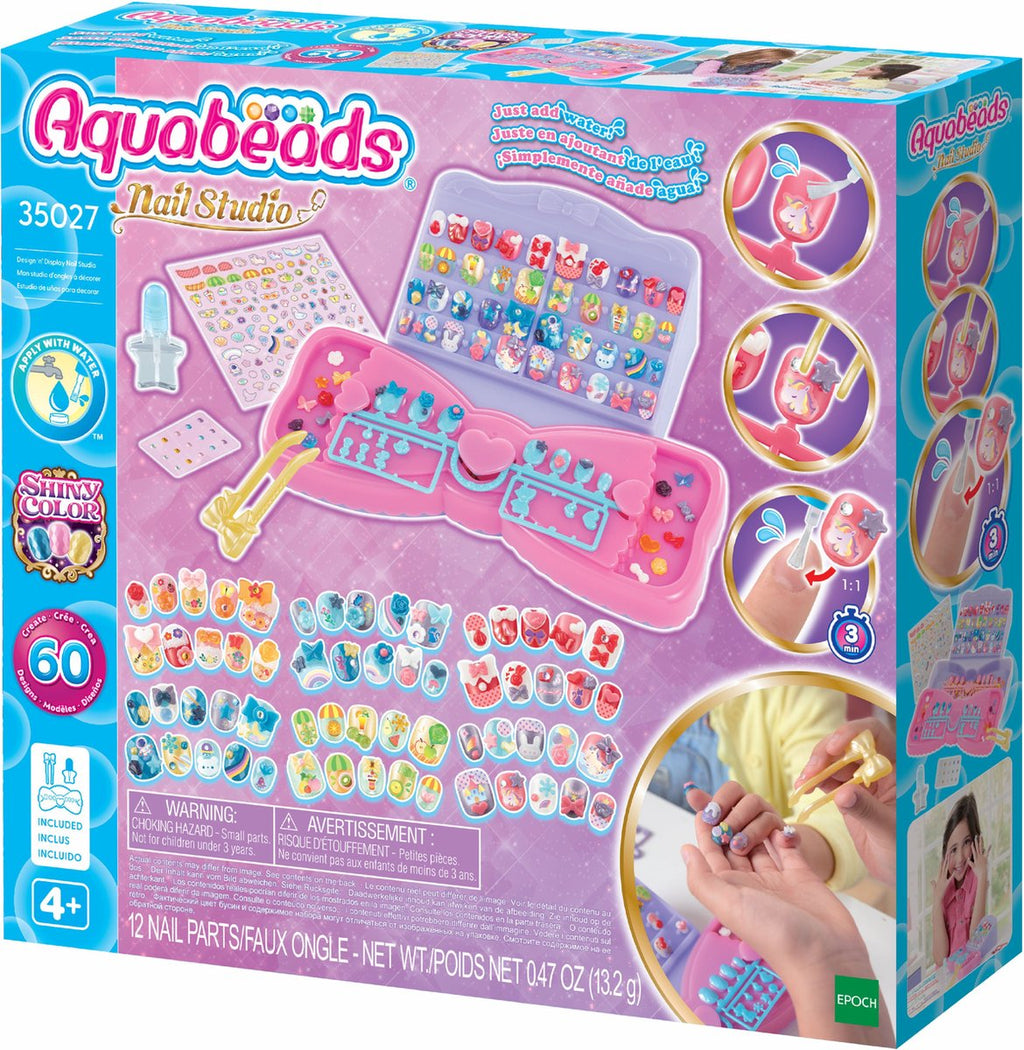 Aquabeads - Aquabeads veelkleurige nagelset voor kinderen- complete nagelstudio inclusief 60 nagels