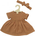 Heless - Heless Poppenjurk bruin met ruches 28-35 cm