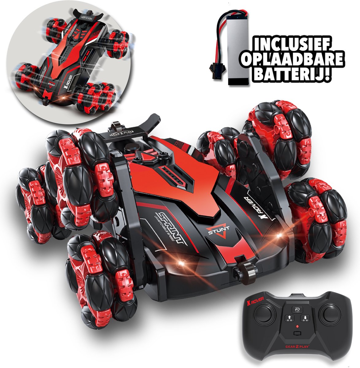 Gear2play x-rover 6-wheel stuntcar