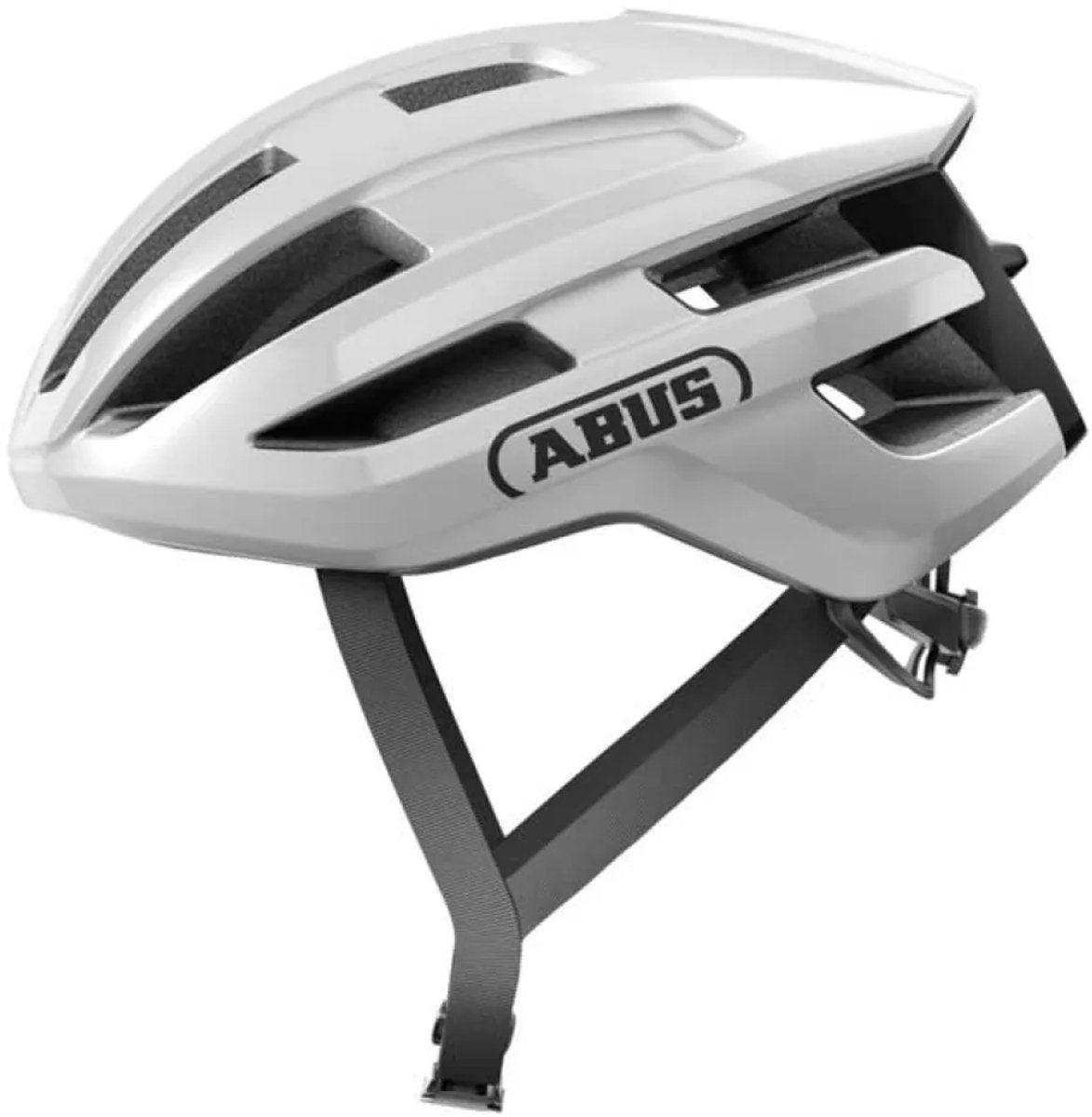 ABUS - ABUS powerdome - fietshelm shiny white m (54 - 58 cm)